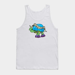 Slow & Steady Rollerskating Turtle Tank Top